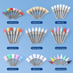 Dental Colorful Polishing Brush Cup Kits Nylon/Bristle/Silicone 100pcs/Box - pairaydental.com