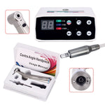 LED Brushless E Type Electric Micro Motor + 1:1 LED Fiber Optic Push Contra Angle Handpiece - pairaydental.com