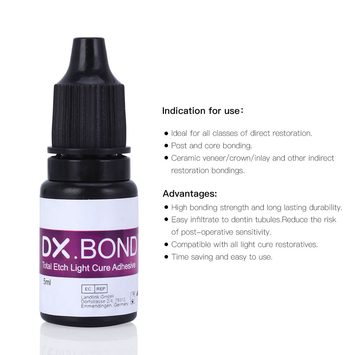 Dental Light Cure Dentin Enamel Resin Bonding Adhesive with Acid Etching Gel 37% - pairaydental.com