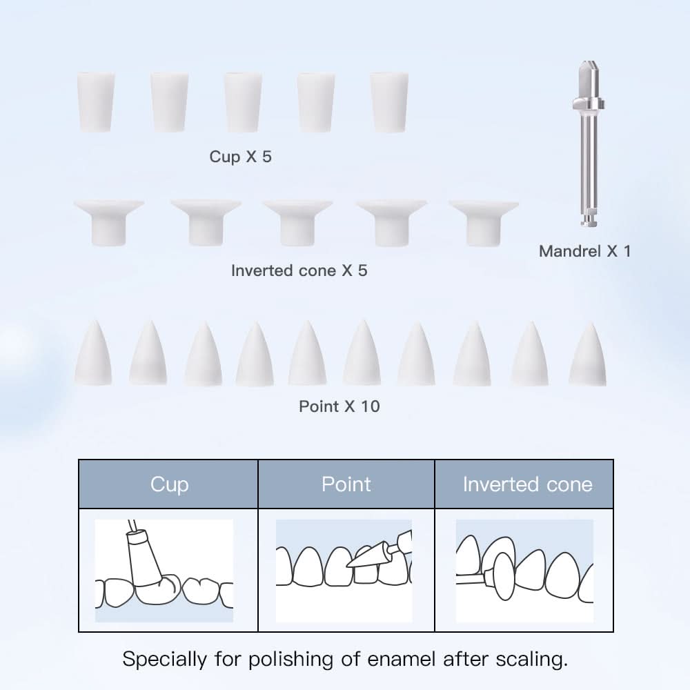Dental Composite Finishing and Polishing Kit with Mandrel 20Pcs/Box - pairaydental.com