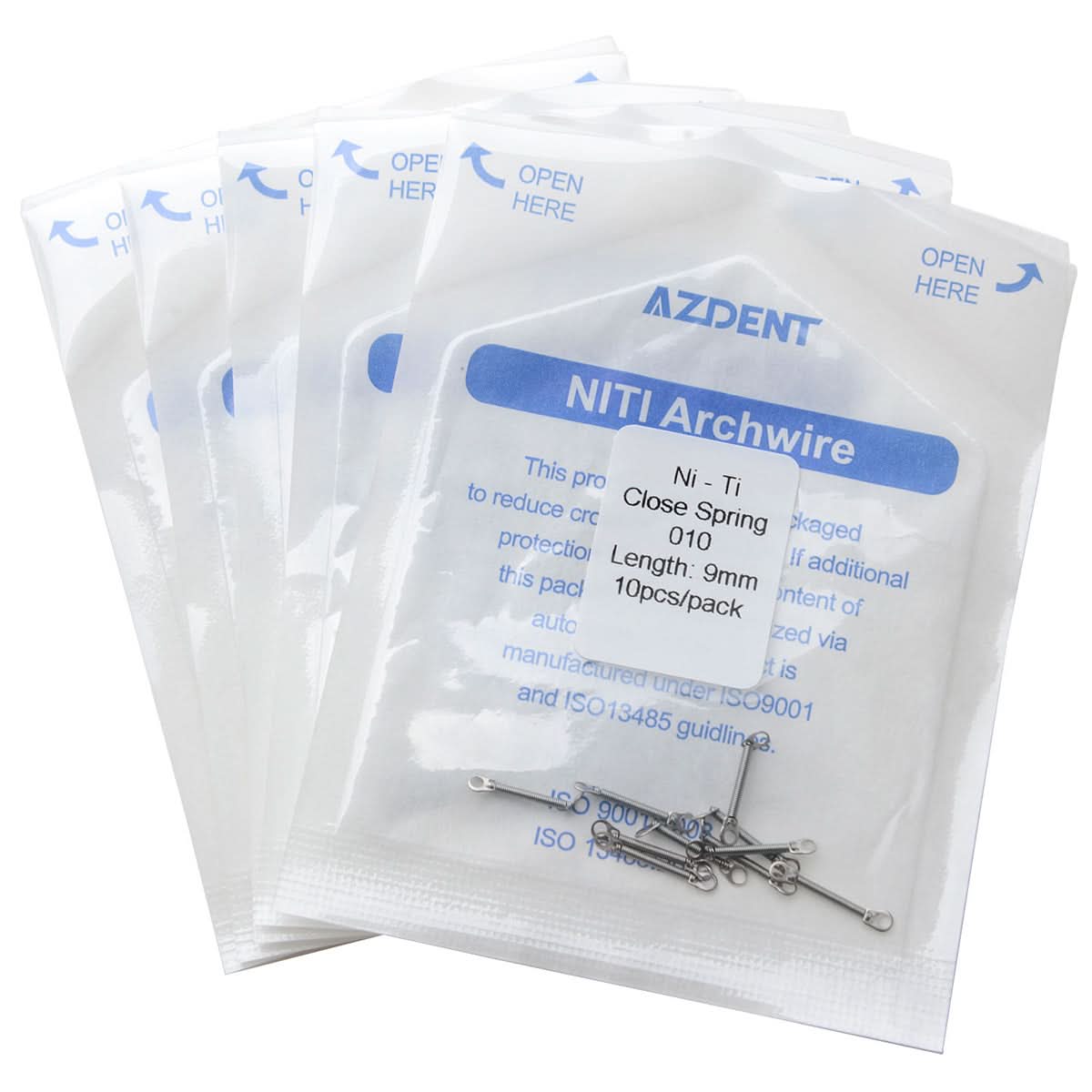 Orthodontic 0.010 9mm Closed Coil Spring 10pcs/Pack - pairaydental.com