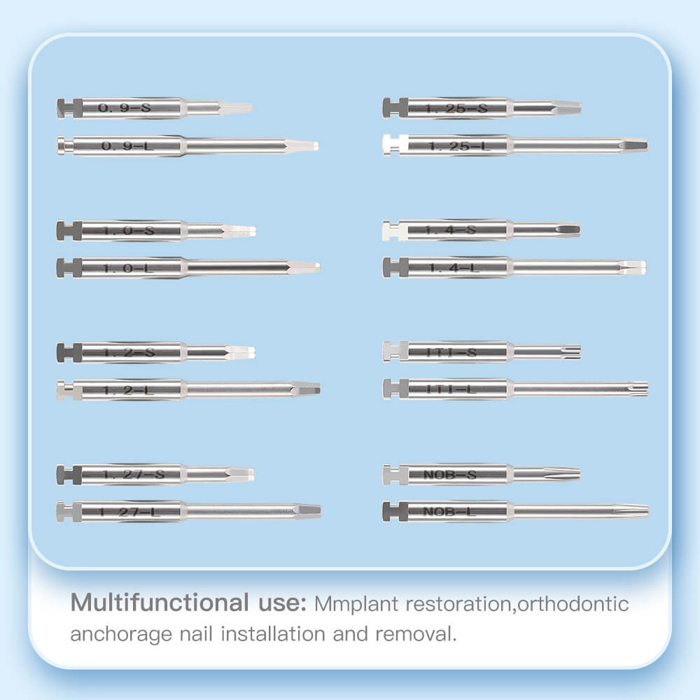 Dental Electric Wireless Universal Implant Driver Kit with Torque Wrench 16pcs Drivers 10-50Ncm 360° Rotating