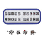 Orthodontic Metal Brackets Mini Roth/MBT 0.022 Laser Mark 345 Hooks 20pcs/Box - pairaydental.com