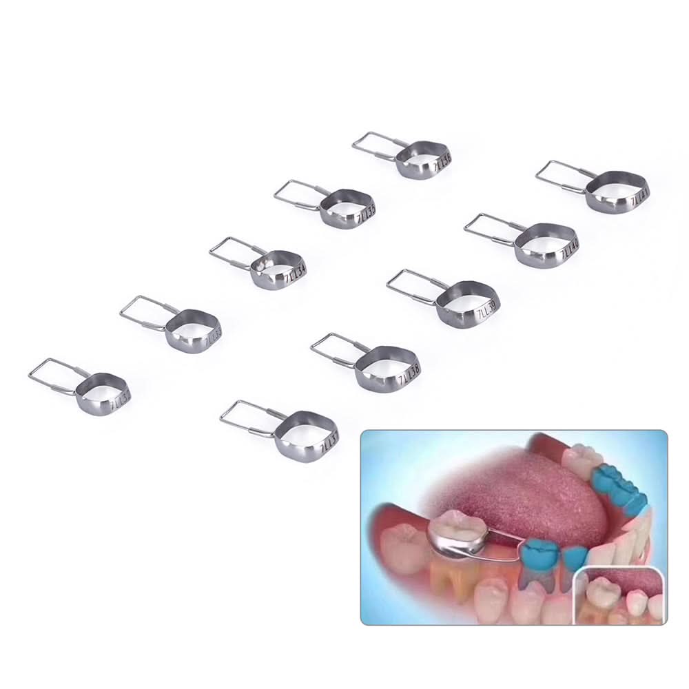 Mini Loop Bracket Ortho Braces Preformed Space Maintainer Brackets Bands Kit & Loop 32#-