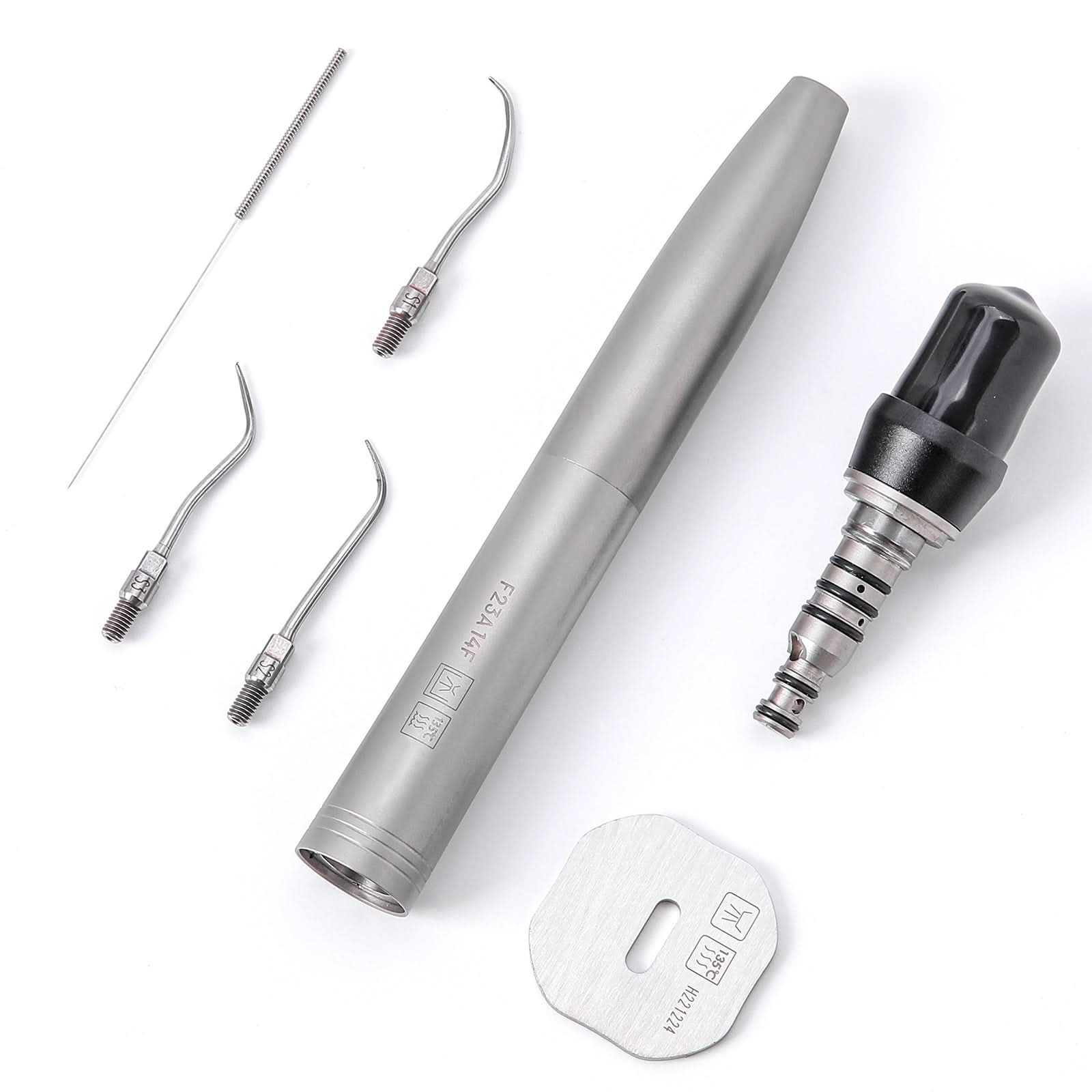 4 Hole Dental Air Scaler Handpiece Quick Coupling 3 Tips (SJ1, SJ2, SJ3) - pairaydental.com