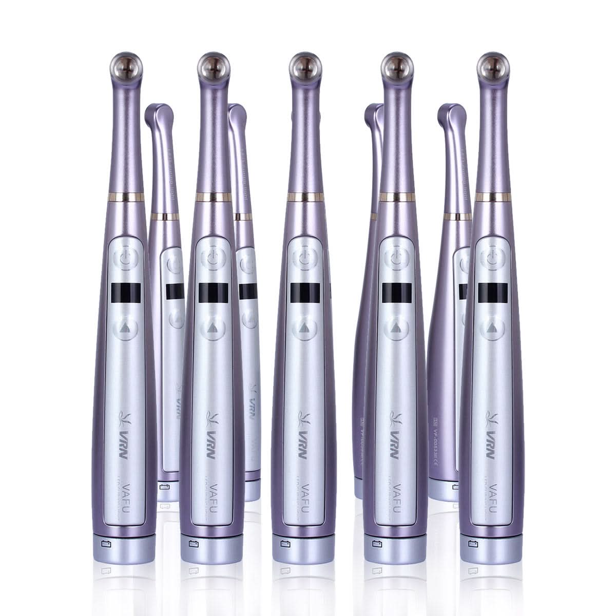 10 pcs VAFU LED Curing Light Cordless OLED Screen 1 Second DeepCure Wide Specturm Metal Body With Caries Detector Light Meter 3200mW/Cm² - pairaydental.com