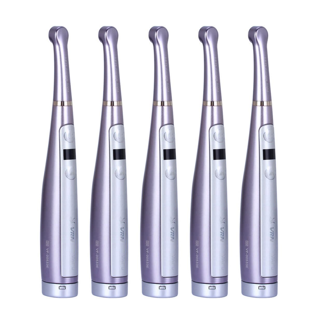 VAFU LED Curing Light Cordless 1 Sec Cure Wide Specturm Metal Body OLED Screen With Caries Detector Light Meter 3200mW/cm²