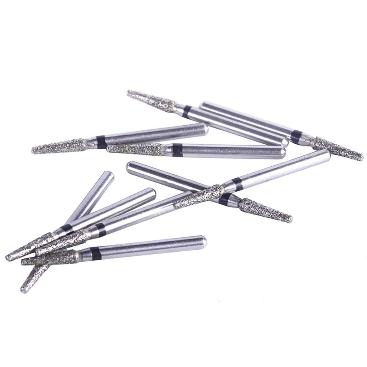 Dental Diamond Burs FG TF-21S Flat Cone 10pcs/Box - pairaydental.com