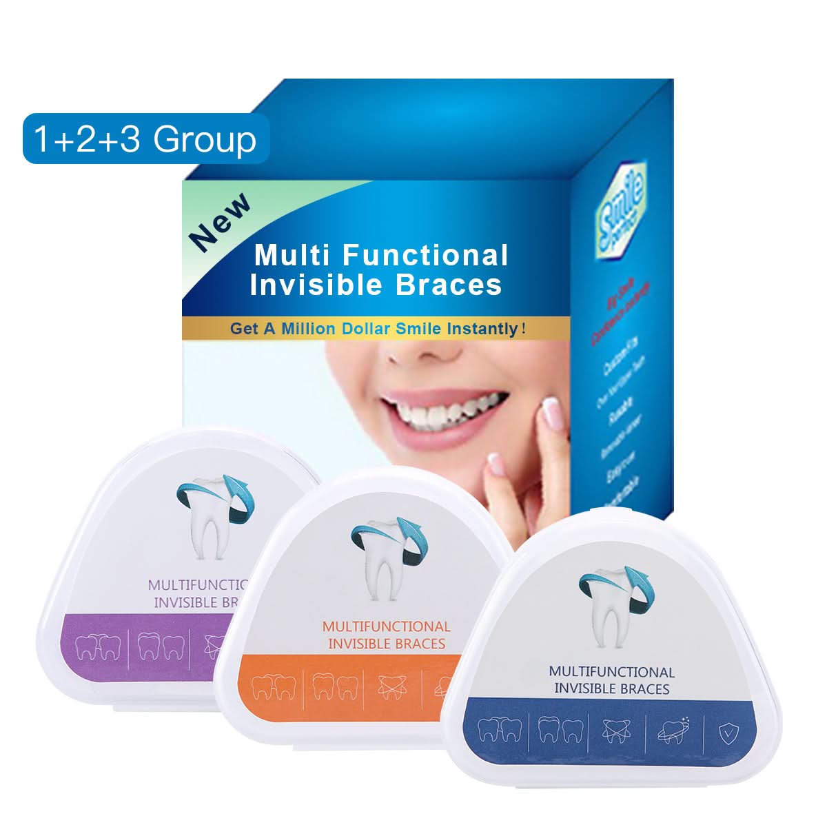 Orthodontic Appliance Adult Invisible Braces Alignment Trainer Retainers 3 Stages - pairaydental.com