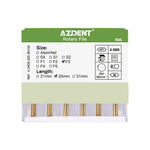Endo NiTi Rotary Files Heat Activated 25mm F3 6pcs/Pk - pairaydental.com