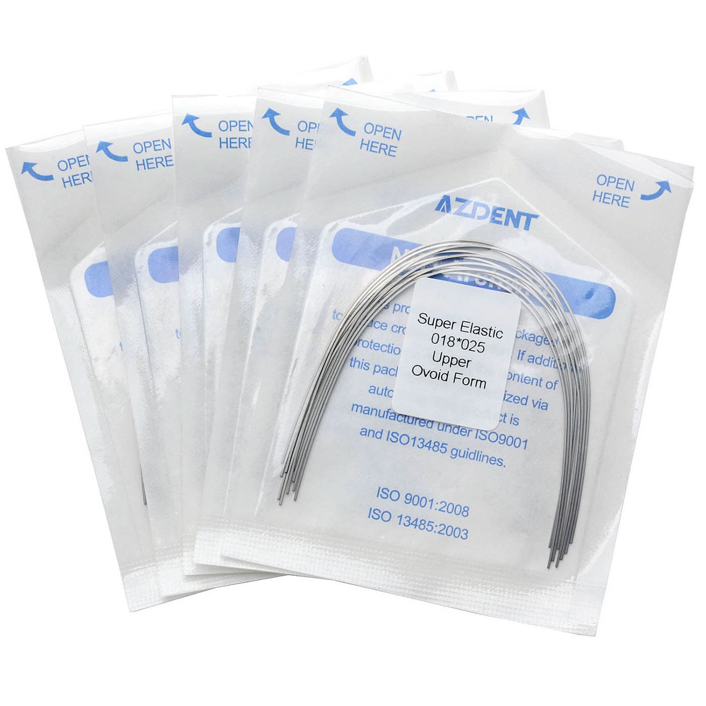 Dental Orthodontic Archwires Niti Super Elastic Ovoid Rectangular Full Size 10pcs/Pack - pairaydental.com