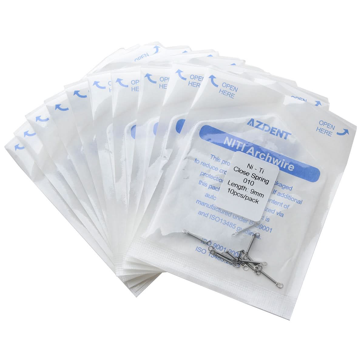 Orthodontic 0.010 9mm Closed Coil Spring 10pcs/Pack - pairaydental.com
