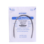 Archwire NiTi Thermal Active Ovoid Round 0.012-0.020 Upper/Lower 10pcs/Pack - pairaydental.com