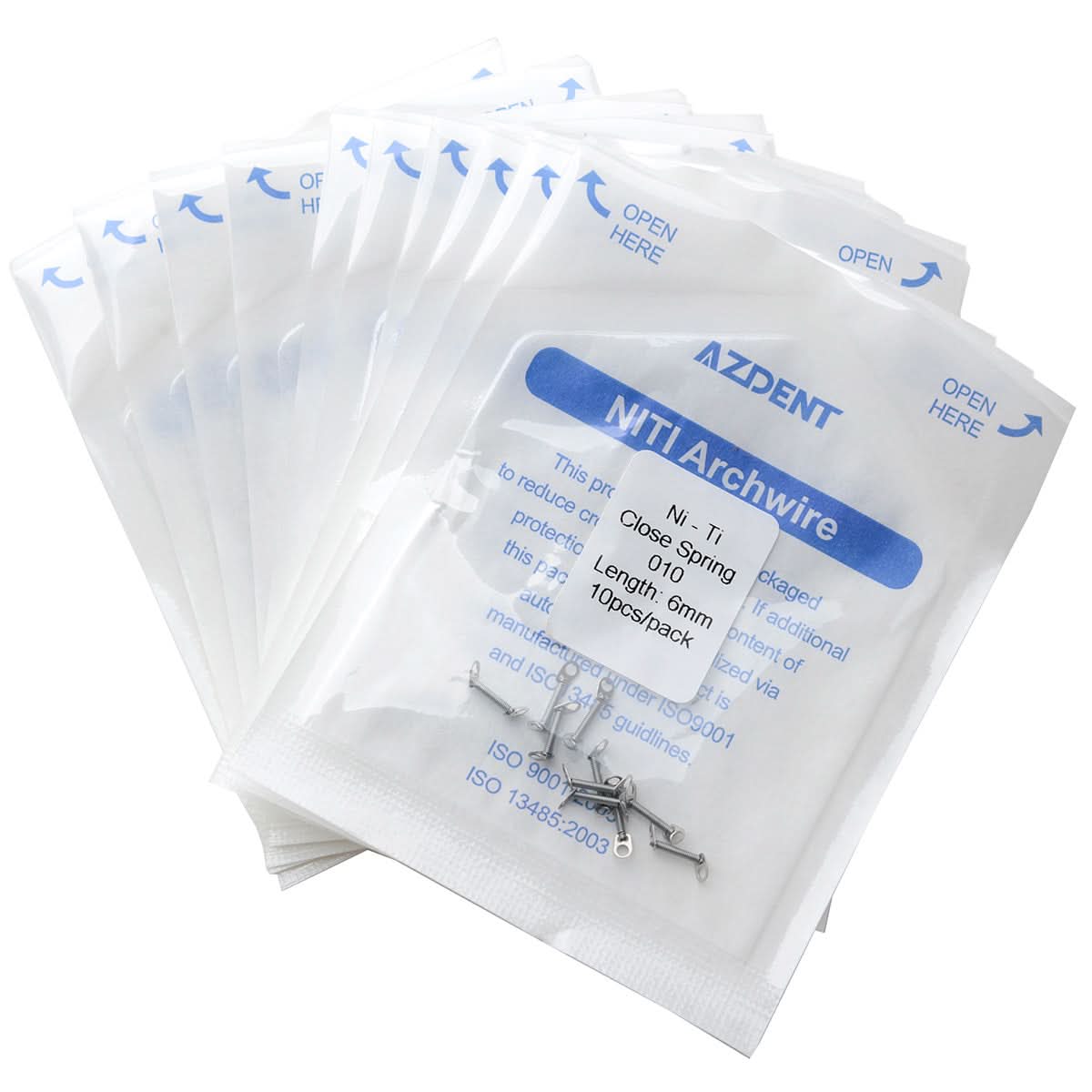 Orthodontic 0.010 6mm Closed Coil Spring 10pcs/Pack - pairaydental.com