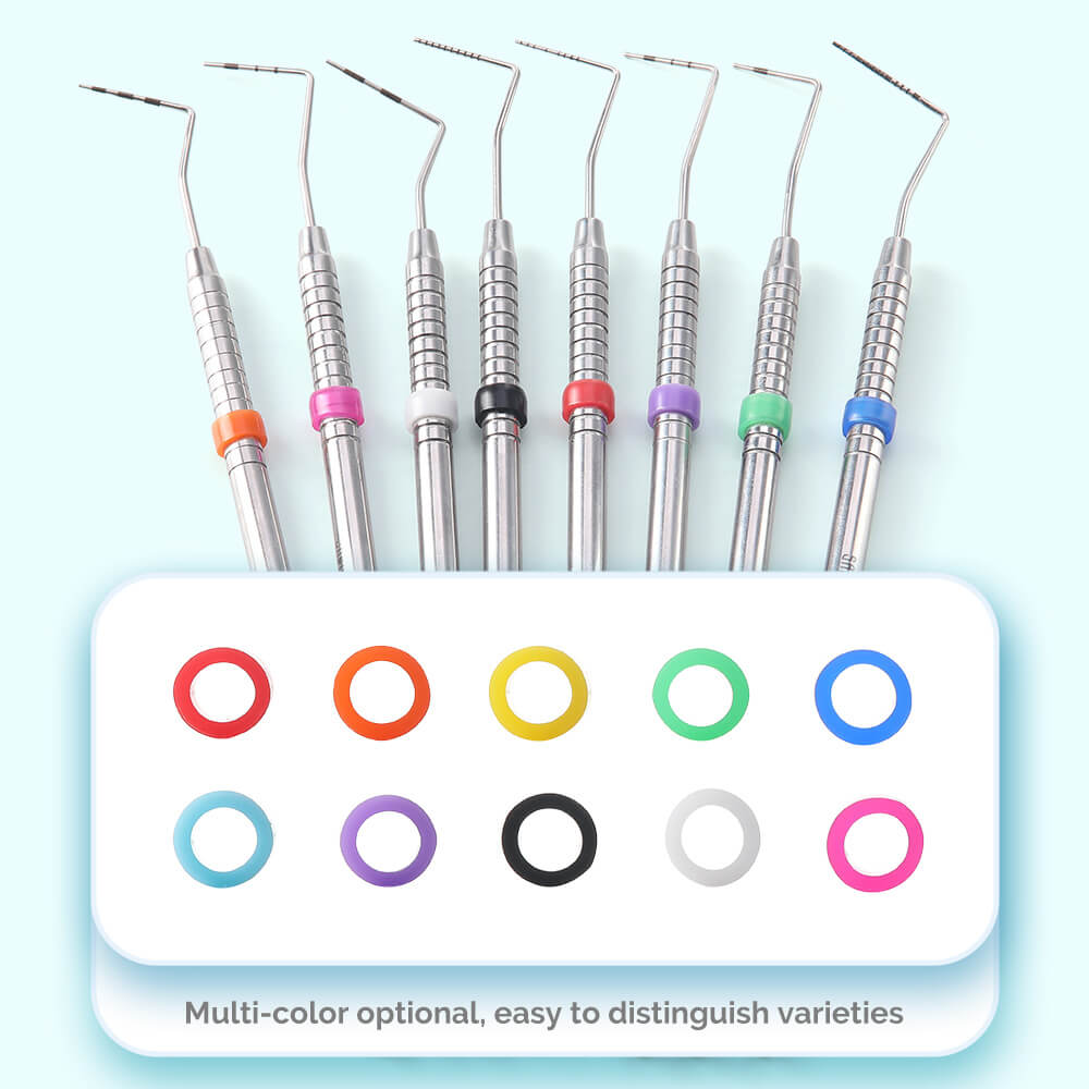 Silicone Dental Instruments Color Code Rings Autoclavable Mixed Colors 100pcs/Box - pairaydental.com