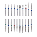 Dental Diamond Burs FG 1.6MM 20 Assorted Types 100pcs/Kit - pairaydental.com