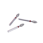 Dental Diamond Bur FG 379-023F Football Red 10pcs/Kit - pairaydental.com