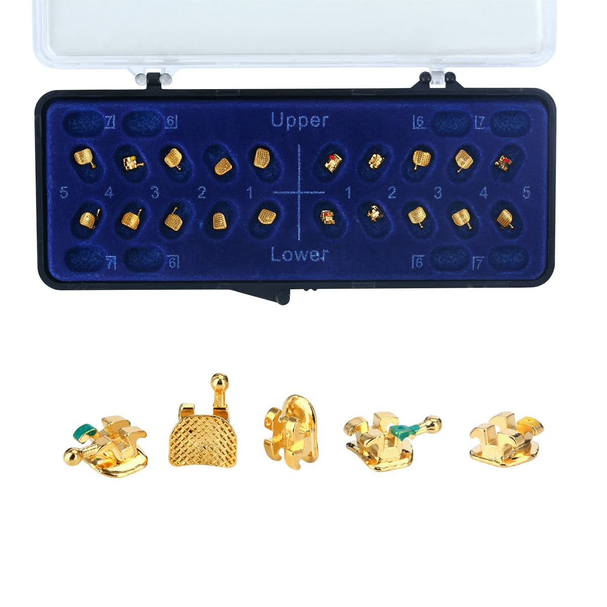Orthodontic Metal Brackets Mini Roth/MBT 0.022 345 Hooks 20pcs/Box - pairaydental.com