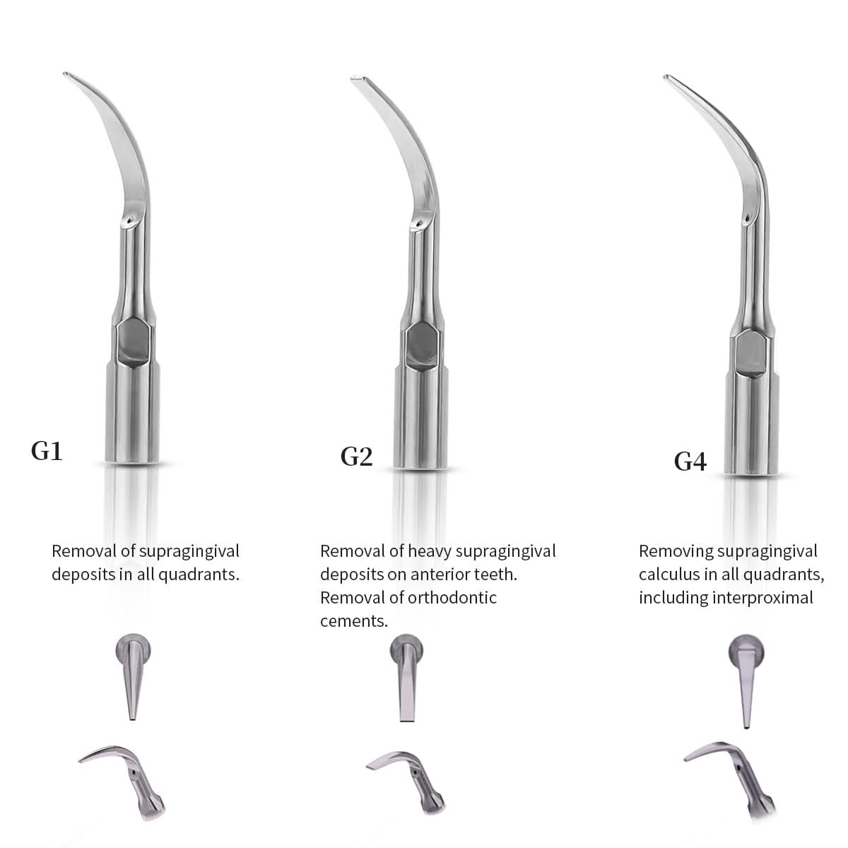2/4 Holes Dental Air Scaler Handpiece With 3 Scaler Tips (G1,G2,P1) - pairaydental.com