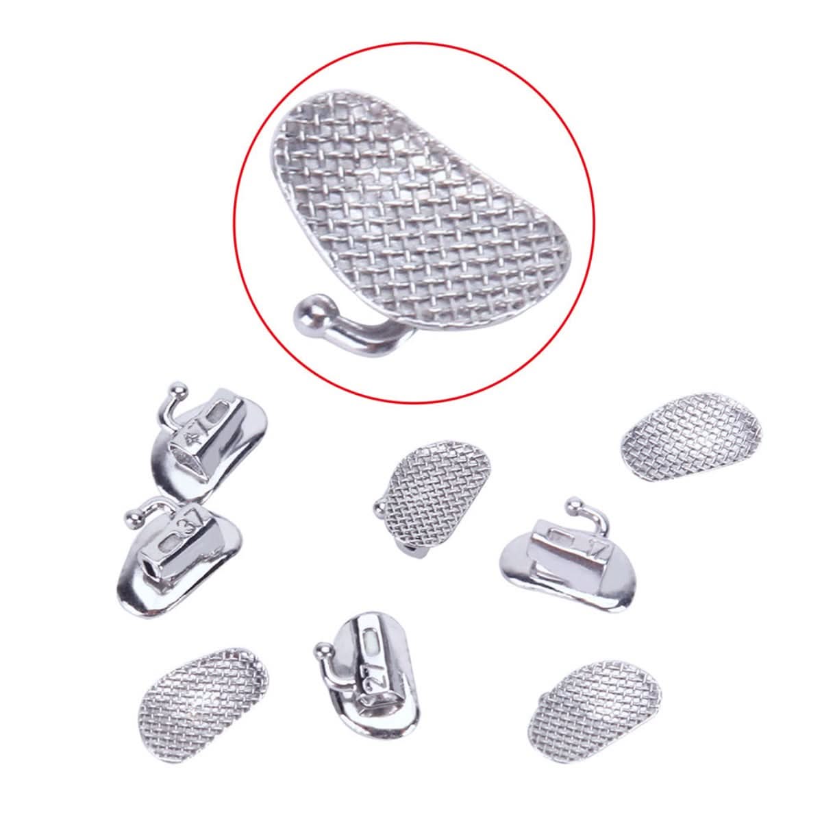 AZDENT Buccal Tube 2nd Molar Bondable Split Non-Convertible Roth 0.018 - Foto 12