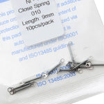 Orthodontic 0.010 9mm Closed Coil Spring 10pcs/Pack - pairaydental.com
