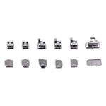 Orthodontic Metal Self Ligating Mini Bracket Roth/MBT 0.022 345 Hooks with 4 Buccal Tube 24pcs/Kit - pairaydental.com 