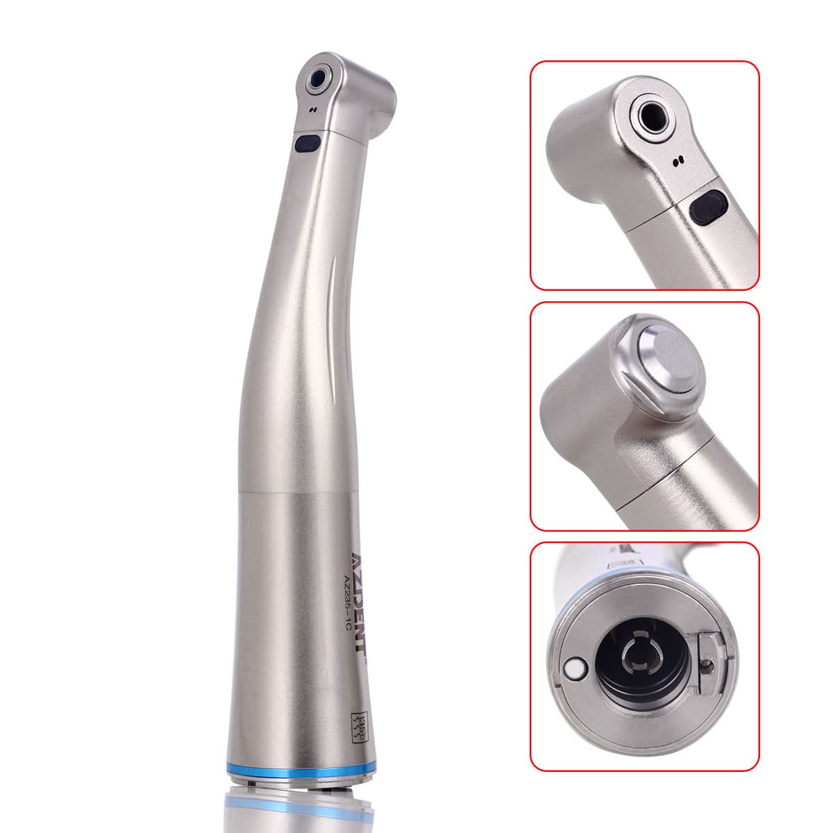 1:1 Fiber Optic Contra Angle Hanpiece Internal Water Push Button - pairaydental.com