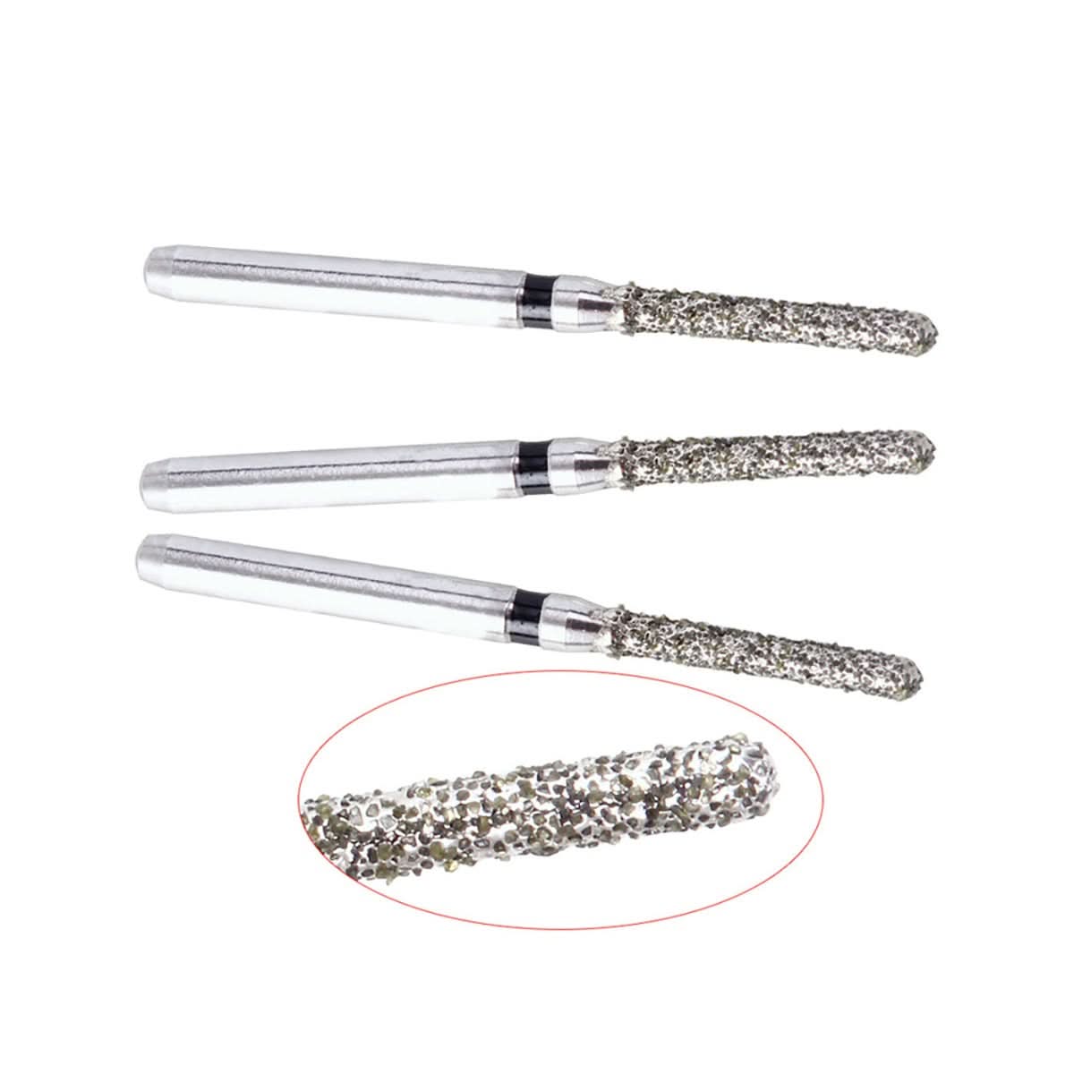 Dental Diamond Burs FG SR-11S Round End Cylinder 10pcs/Box - pairaydental.com