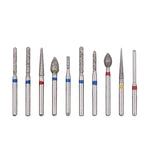Dental Diamond Bur FG-112 Crown Preparation Anterior Teeth Kit 10pcs/Kit - pairaydental.com