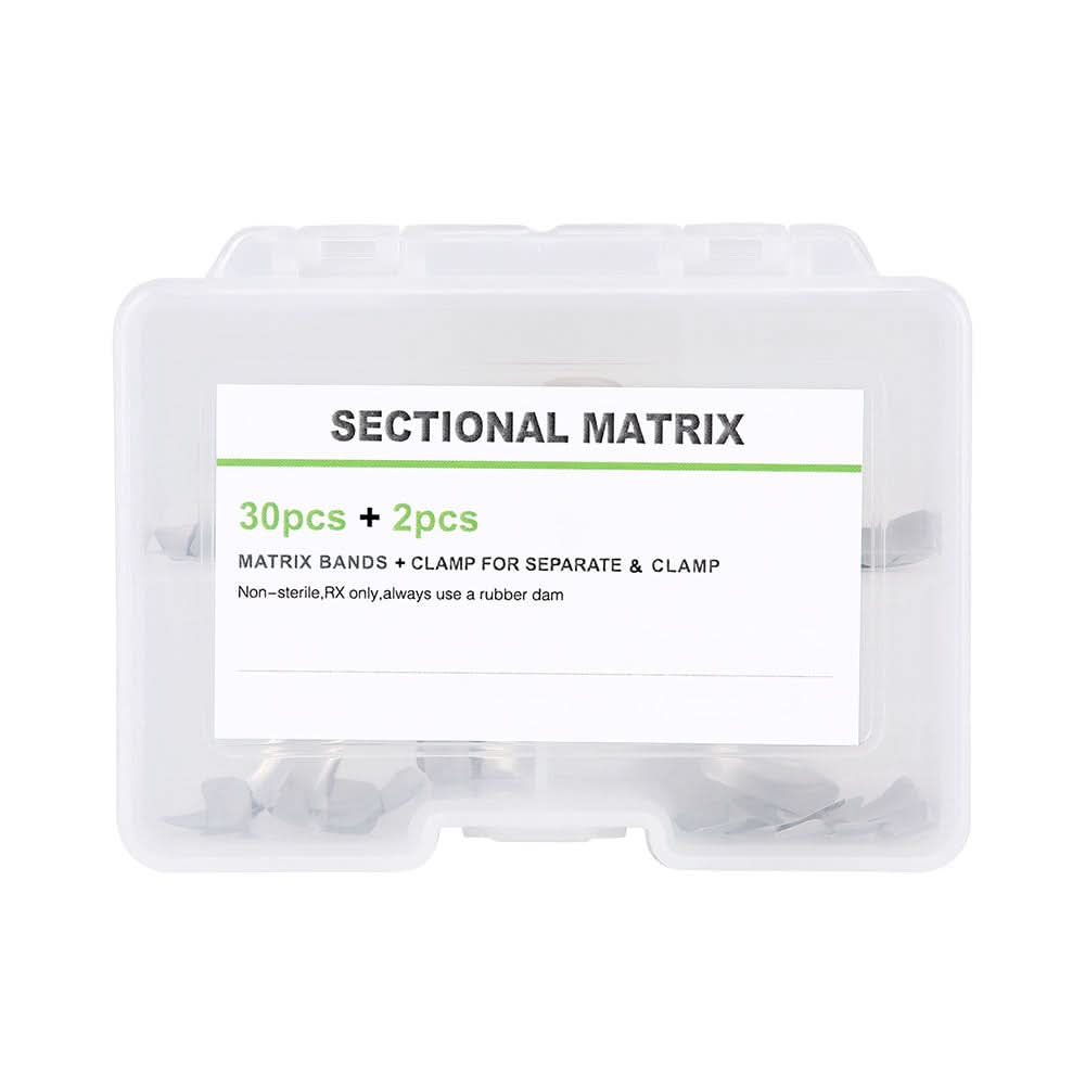 Dental Sectional Contoured Metal Matrices Matrix Refill Kit 30pcs/Box - pairaydental.com