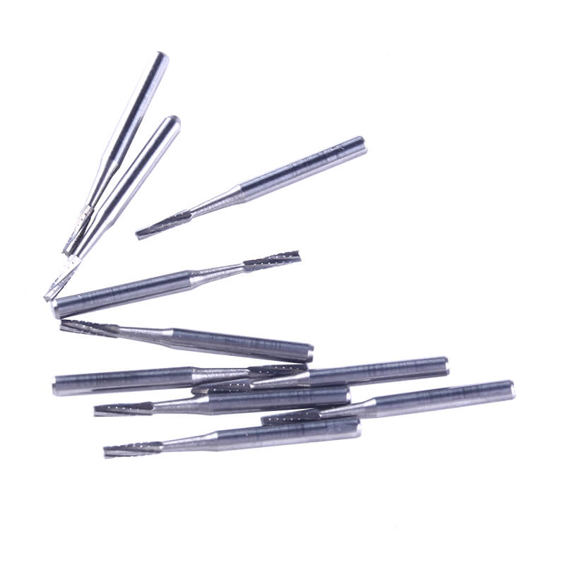 Dental Carbide Bur Straight Fissure Crosscut FG #557 10pcs/Box - pairaydental.com