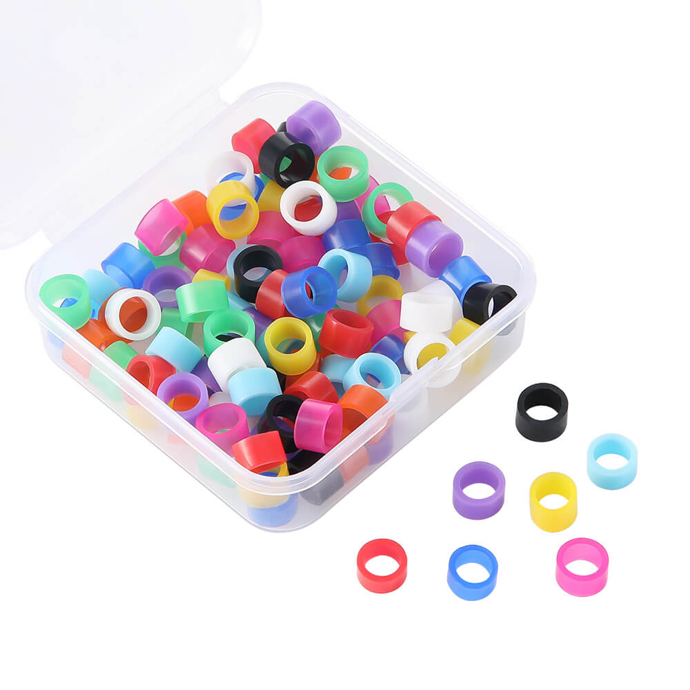 Silicone Dental Instruments Color Code Rings Autoclavable Mixed Colors 100pcs/Box - pairaydental.com