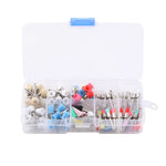 Dental Colorful Polishing Brush Cup Kits Nylon/Bristle/Silicone 100pcs/Box - pairaydental.com