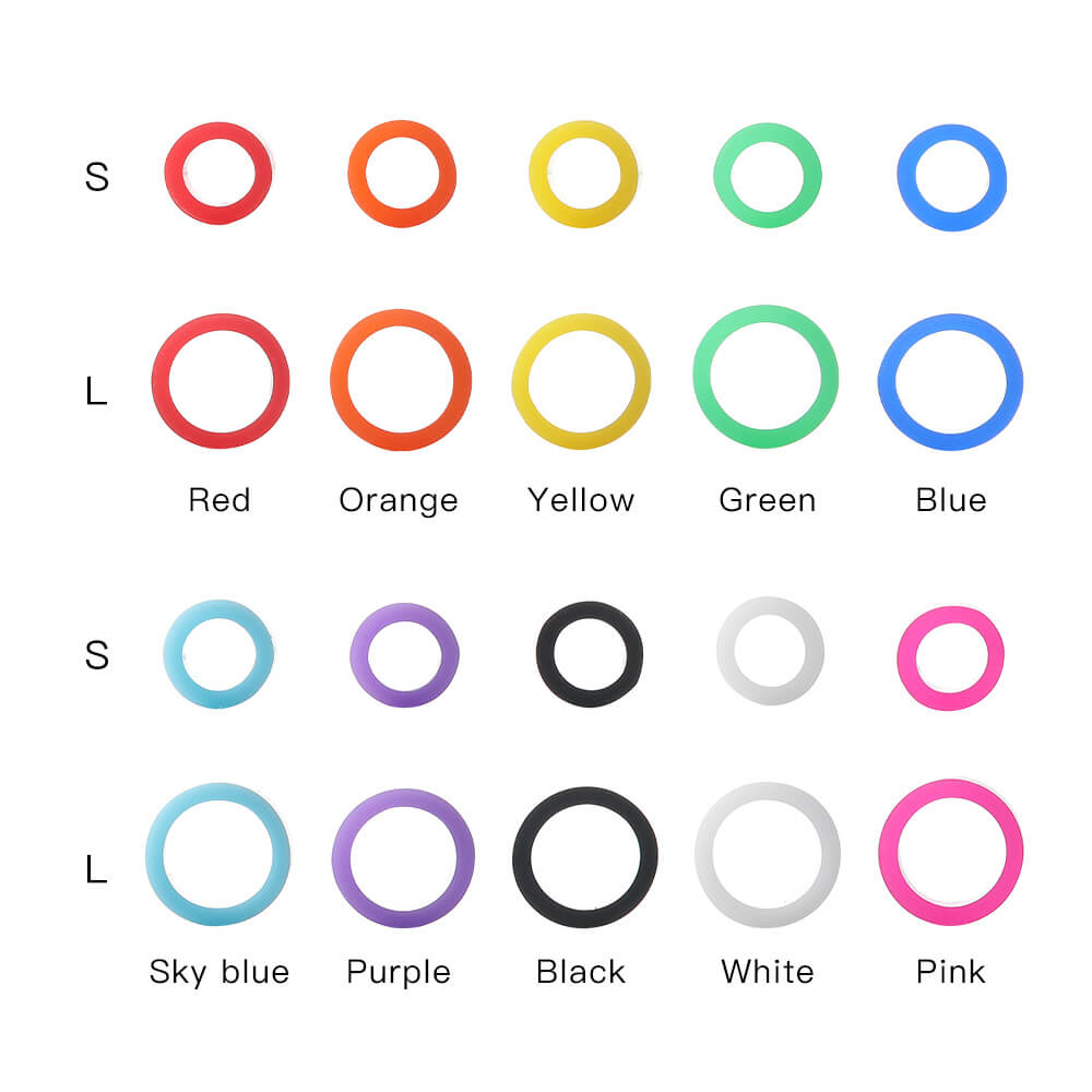 Silicone Dental Instruments Color Code Rings Autoclavable Mixed Colors 100pcs/Box - pairaydental.com