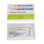 Absorbent Paper Points 0.02 Taper 15-40# 7 Models 200pcs/Pk