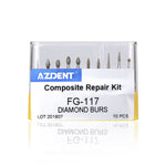 Dental Diamond Bur FG-117 Composite Repair Kit 10pcs/Kit - pairaydental.com