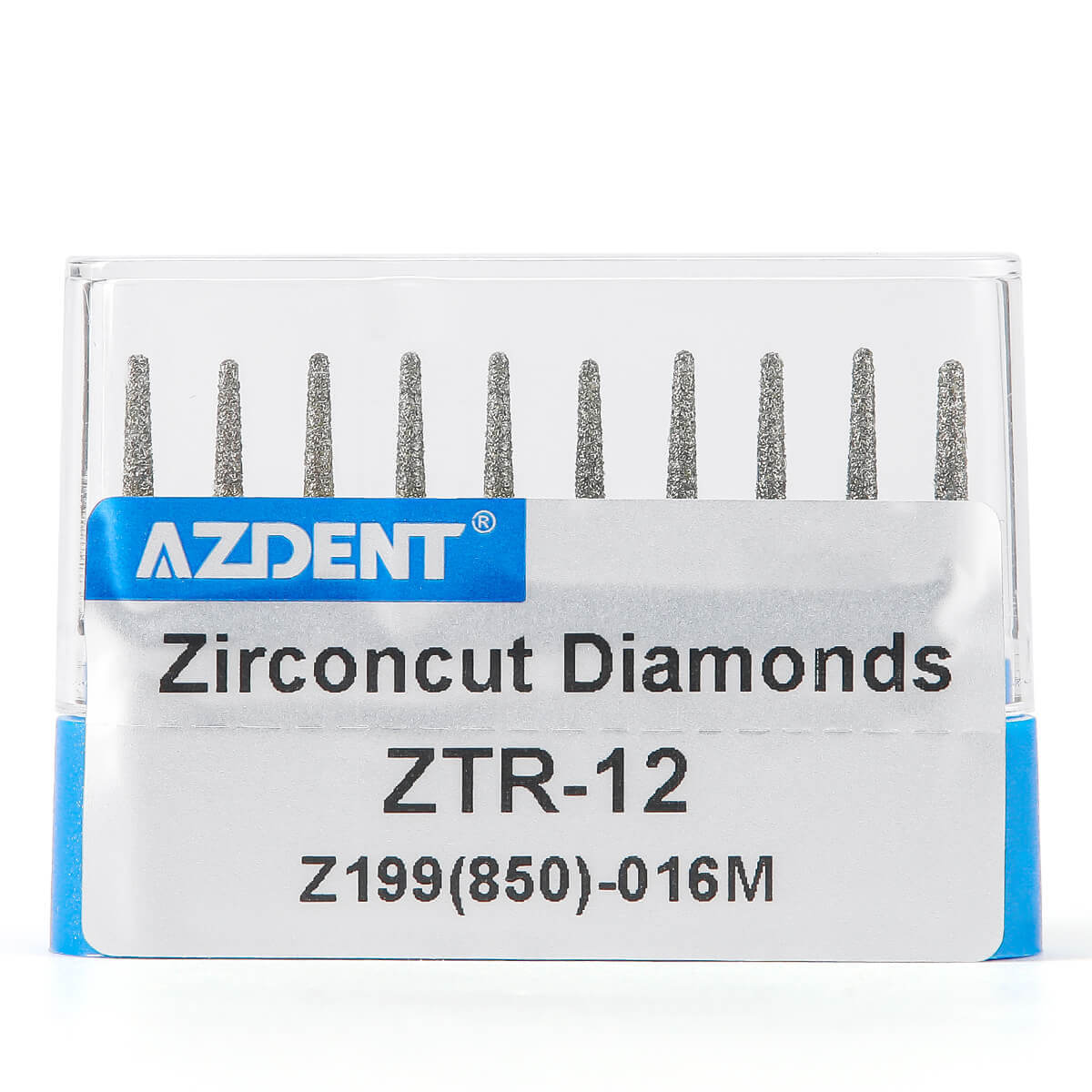 Dental Diamond Burs ZTR-12 (850-016M) for Zirconia/Ceramic Prep 10pcs/Box - pairaydental.com