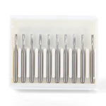 Dental Carbide Bur Straight Fissure Crosscut FG #557 10pcs/Box - pairaydental.com