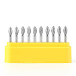 Dental Diamond Bur ZFO-24EF Cutting Zirconia Diamond Round 10pcs/Box