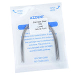 Orthodontic Archwire Stainless Steel Round Natural 0.012-0.020 Upper/Lower 10pcs/Pack - pairaydental.com