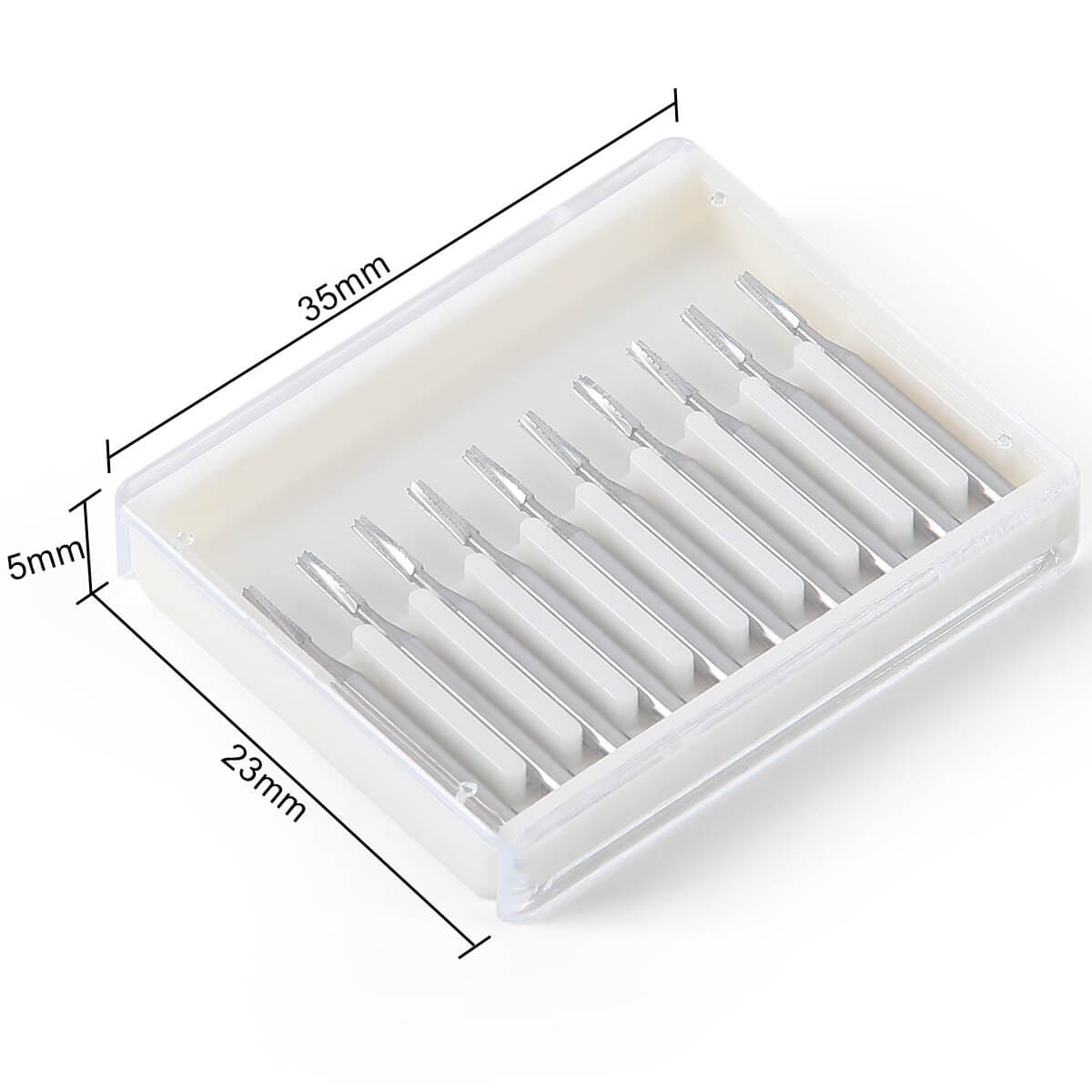 Dental Carbide Bur Straight Fissure Crosscut FG #557 10pcs/Box - pairaydental.com