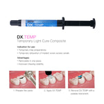 Dentex Dental Temporary Flow light Cure filling Composite Material Resin Blue 2.5g/Pack - pairaydental.com