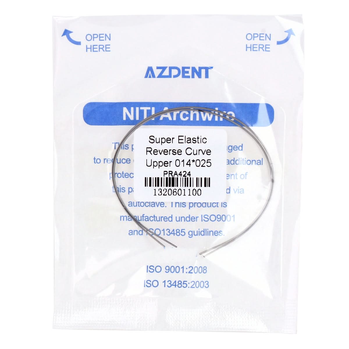 Archwires Niti Reverse Curve Rectangular 0.014-0.019 x 0.016-0.025 Upper/Lower 2pcs/Pack - pairaydental.com