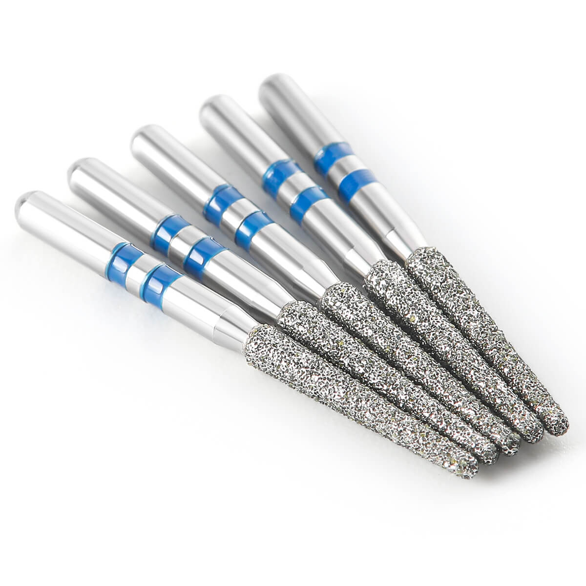 Dental Diamond Burs FG Cutting Zirconia Ceramic Z199-016M (850-016M) Round End Taper Medium 10pcs/Box - pairaydental.com