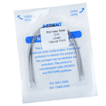 Orthodontic Archwire Stainless Steel Round Natural 0.012-0.020 Upper/Lower 10pcs/Pack - pairaydental.com
