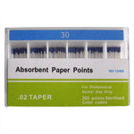 Absorbent Paper Points 0.02 Taper 15-40# 7 Models 200pcs/Pk