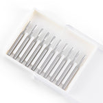 Dental Carbide Bur Straight Fissure Crosscut FG #557 10pcs/Box - pairaydental.com