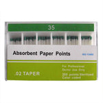 Absorbent Paper Points 0.02 Taper 15-40# 7 Models 200pcs/Pk