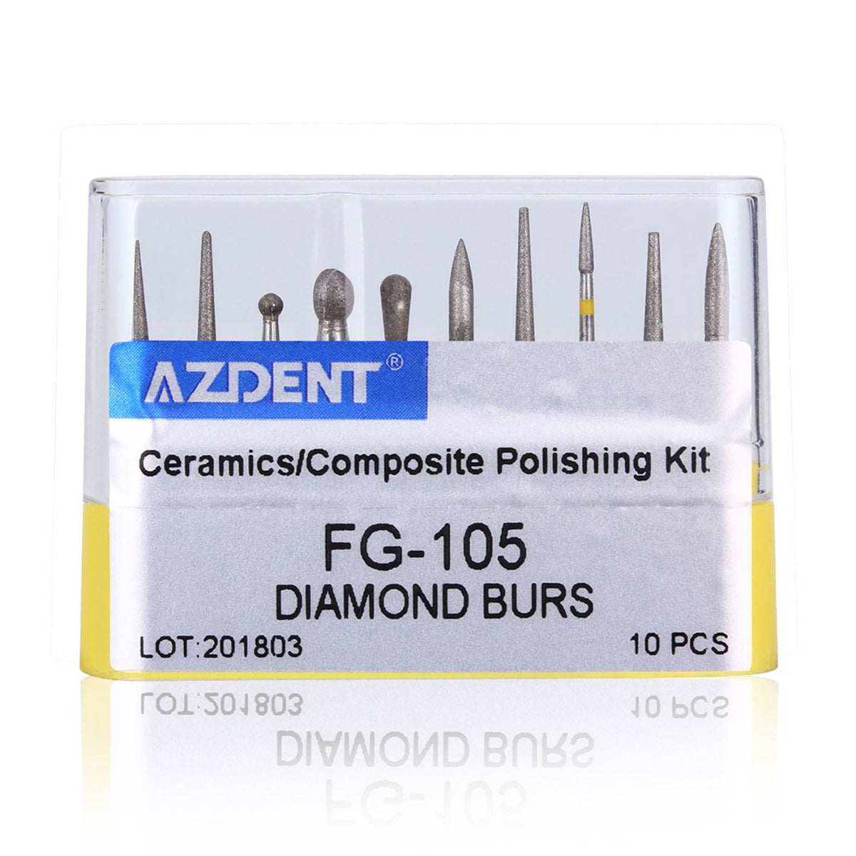 Dental Diamond Bur FG-105 Ceramics/Composite Polishing Kit 10pcs/Kit - pairaydental.com