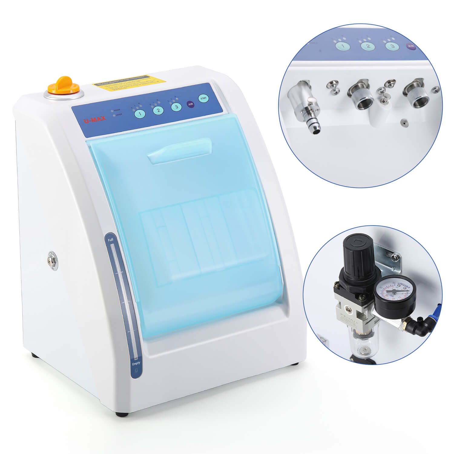 Dental Automatic Handpiece Maintenance Lubrication System Cleaner Oiling Machine Blue - pairaydental.com